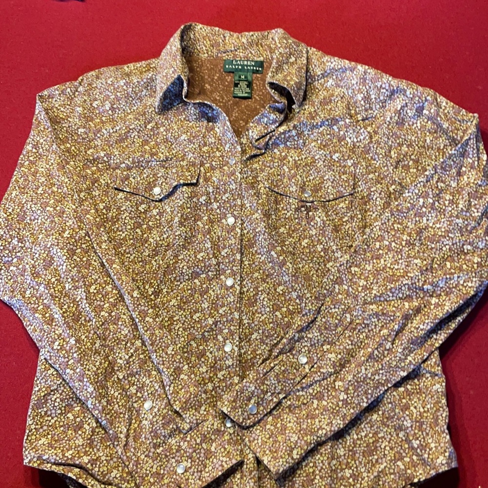 Lauren RL women’s button down top size M